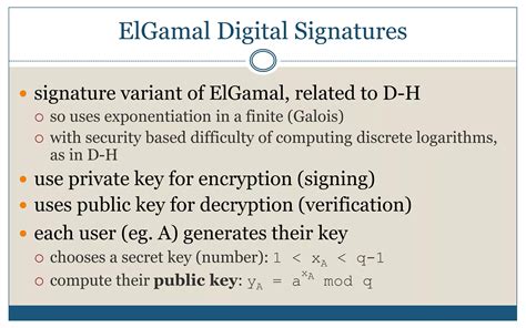 agmmal digital|ELGAMAL Digital Signature Scheme .